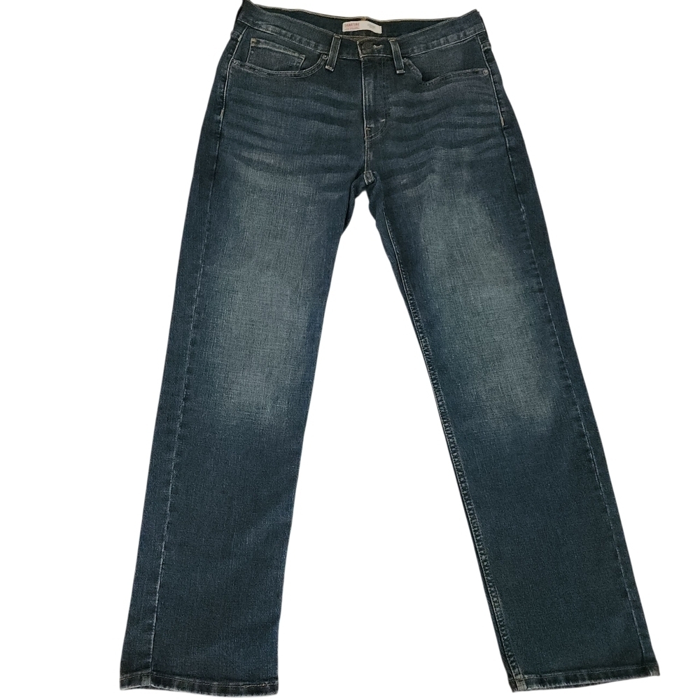 LEVI’S Signature Blue Straight Leg Jeans Classic Mid Wash w31/L30